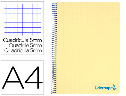 Cuaderno microperforado A4 - TAPA BLANDA - cuadricula 5mm