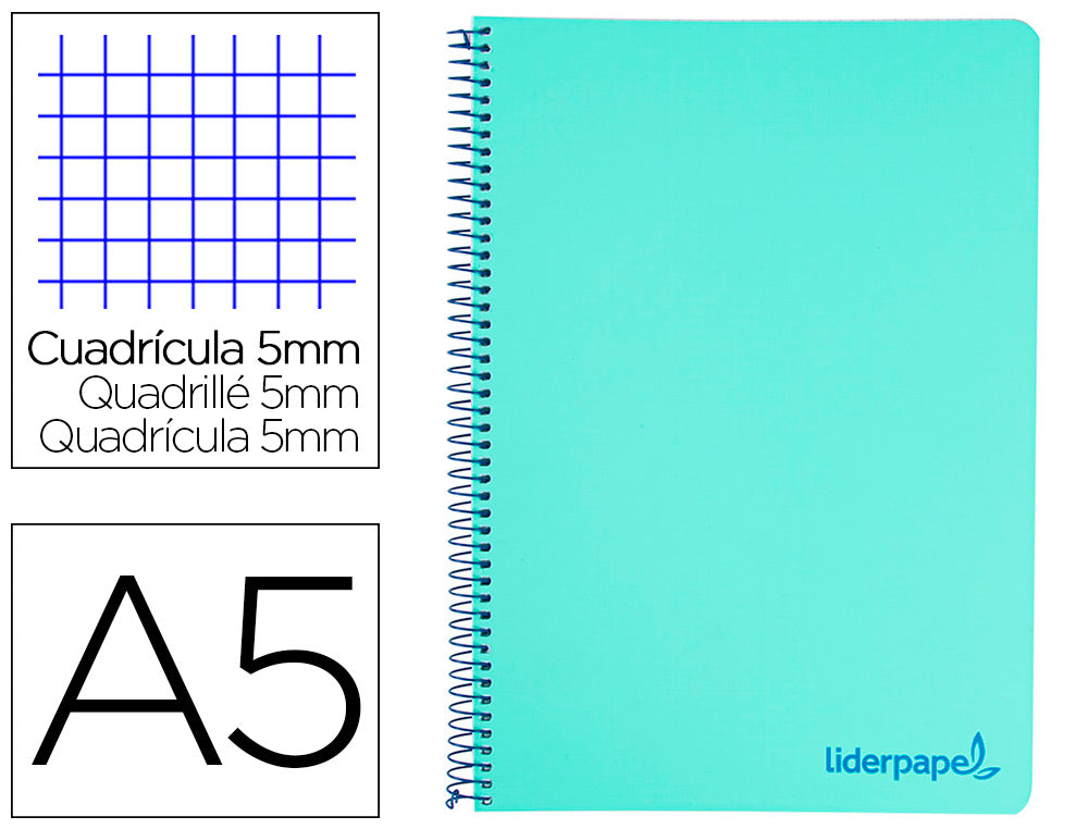 Cuaderno microperforado A5 - TAPA BLANDA - cuadricula 5mm
