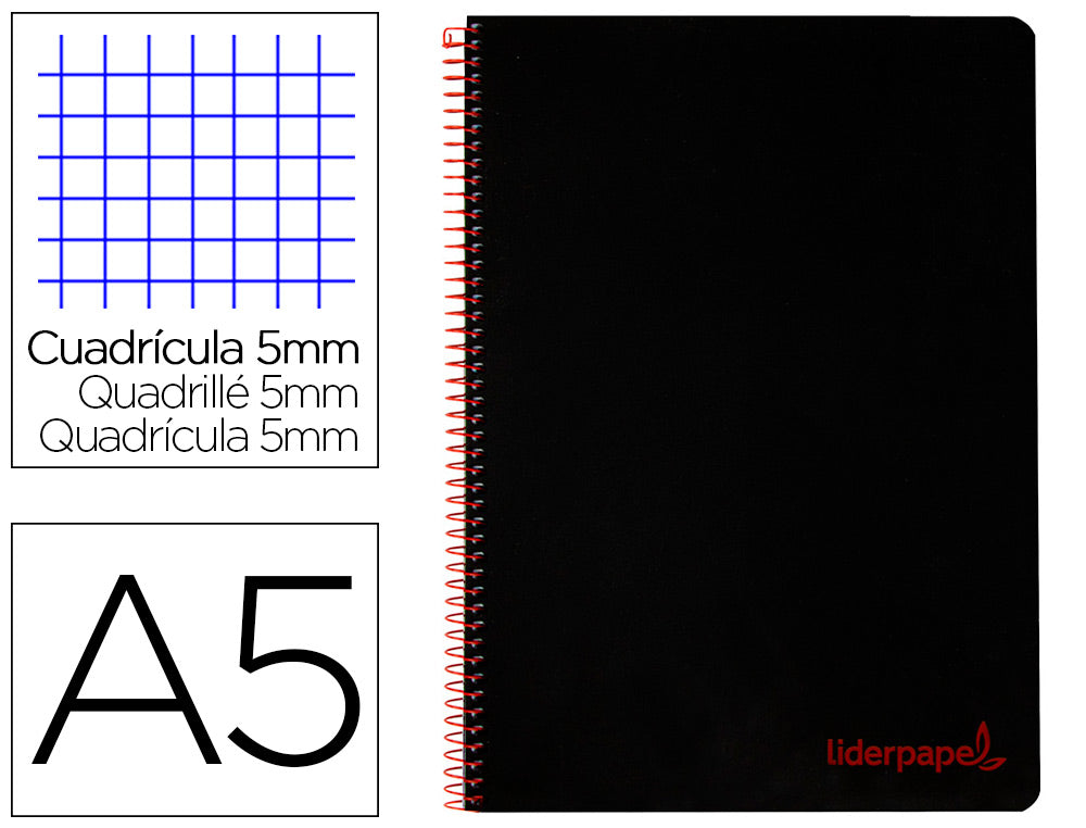 Cuaderno microperforado A5 - TAPA BLANDA - cuadricula 5mm