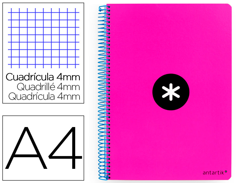 Cuaderno A4 -TAPA ANTARTIK - Cuadricula 4mm